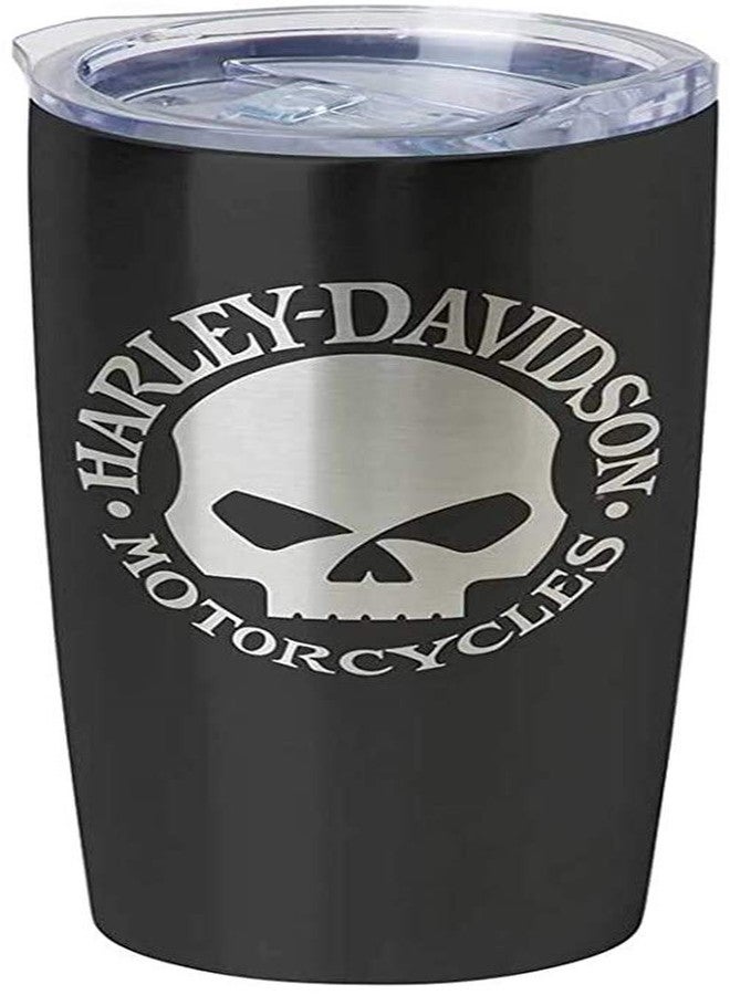 HARLEY DAVIDSON Harley-Davidson Core Willie G Skull Stainless Steel Travel Mug, Black HDX-98618 - Image 1